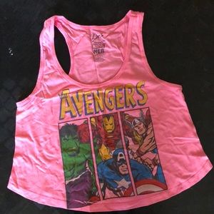 Avengers cropped tank top